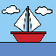 Simpsons Boat Painting