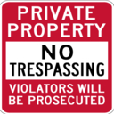 No trespassing