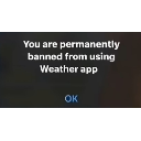 Weather App Ban