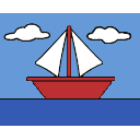 Simpsons Boat Painting